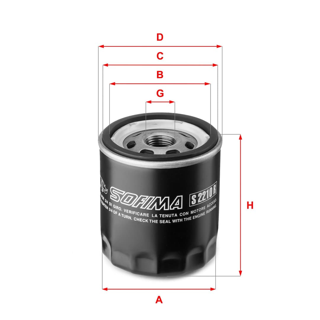 Filtru ulei SOFIMA S 2210 R