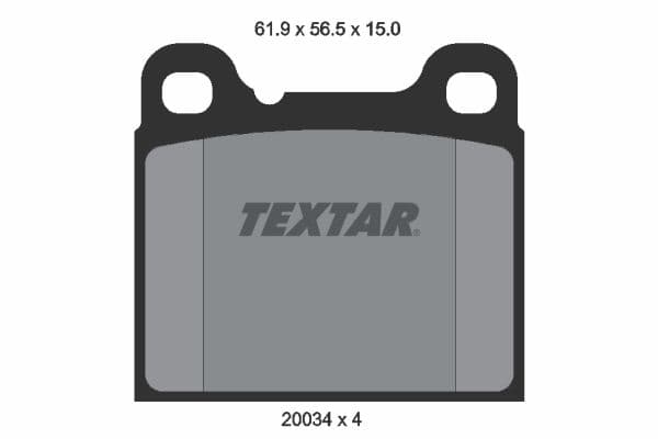 set placute frana,frana disc TEXTAR 2003402