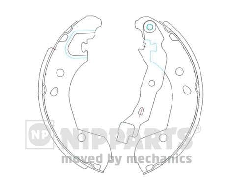 Set saboti frana NIPPARTS J3501055