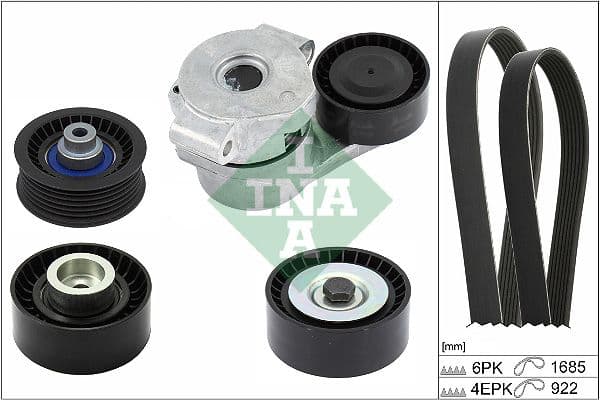Set curea transmisie cu caneluri Schaeffler INA 529 0526 10