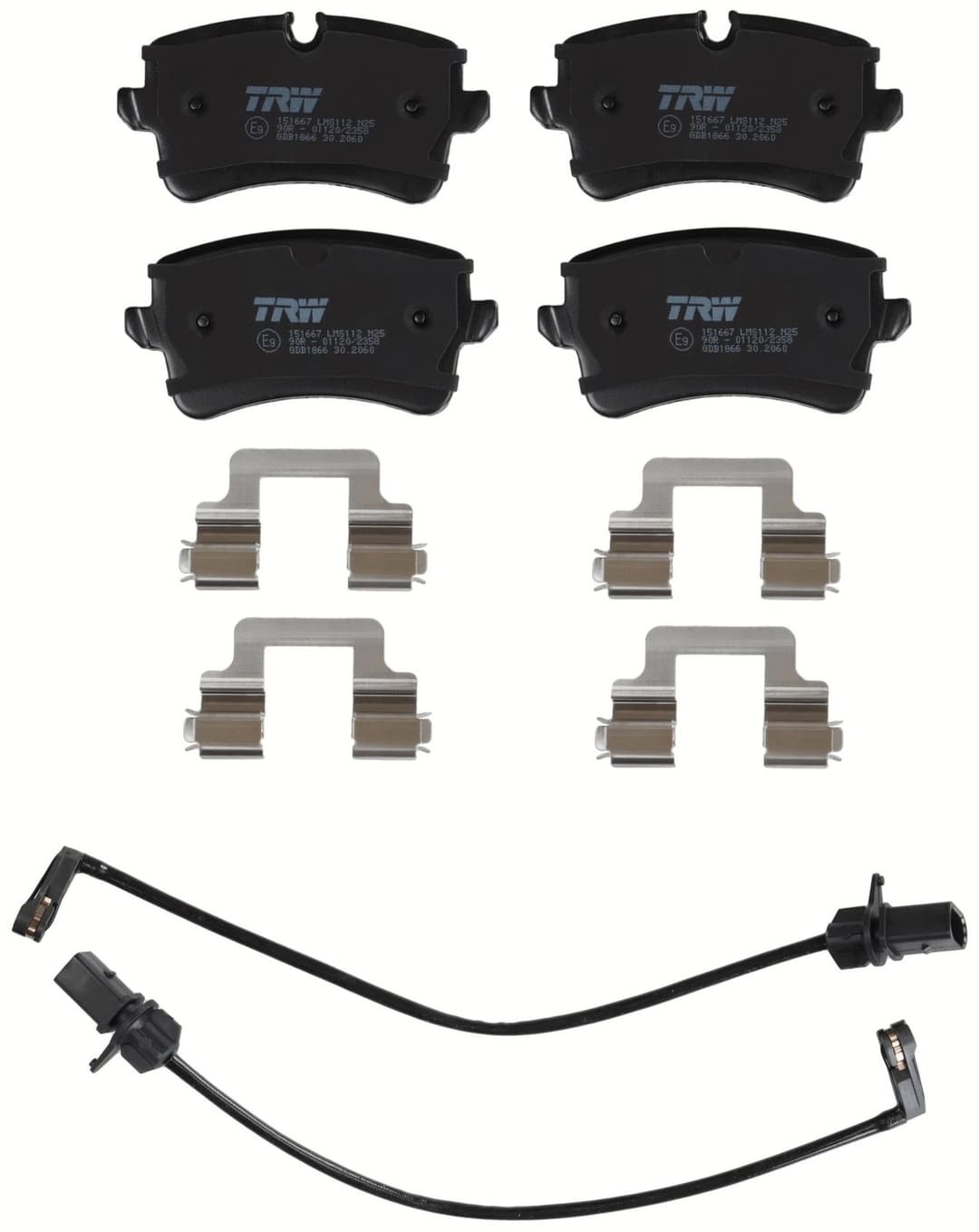 set placute frana,frana disc TRW GDB1866