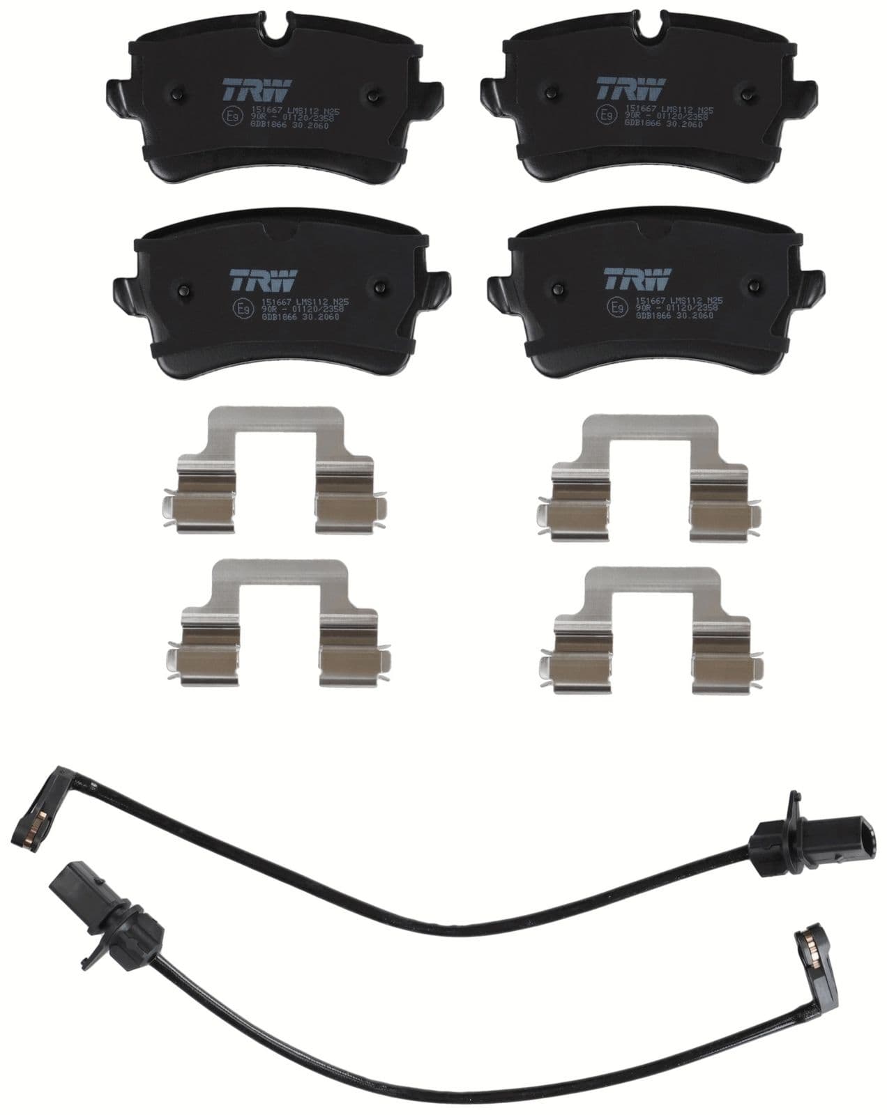 set placute frana,frana disc TRW GDB1866