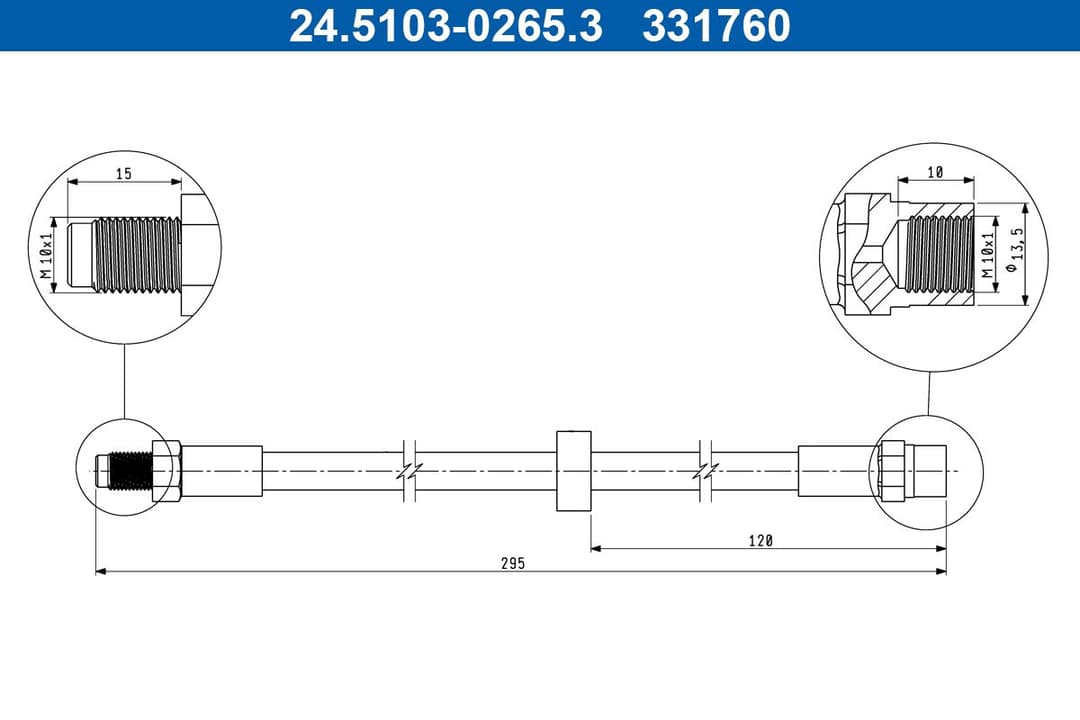 Furtun frana ATE 24.5103-0265.3