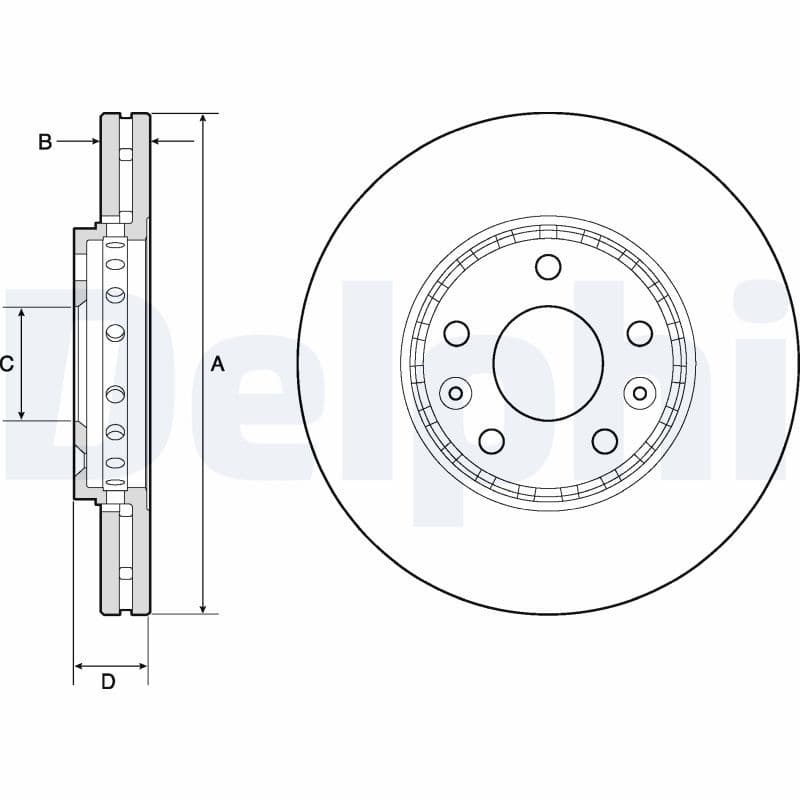 Disc frana DELPHI BG4815C