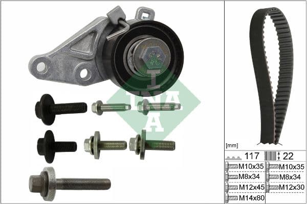 Set curea de distributie Schaeffler INA 530 0140 10