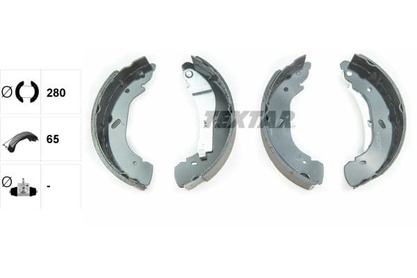 Set saboti frana TEXTAR 91058600