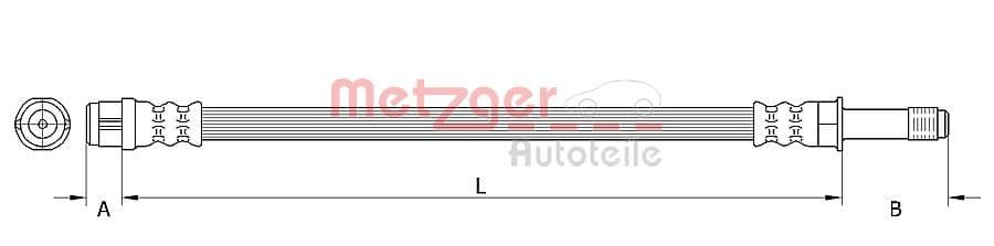 Furtun frana METZGER 4110448