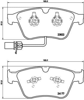 set placute frana,frana disc BREMBO PRIME LINE P 05 003