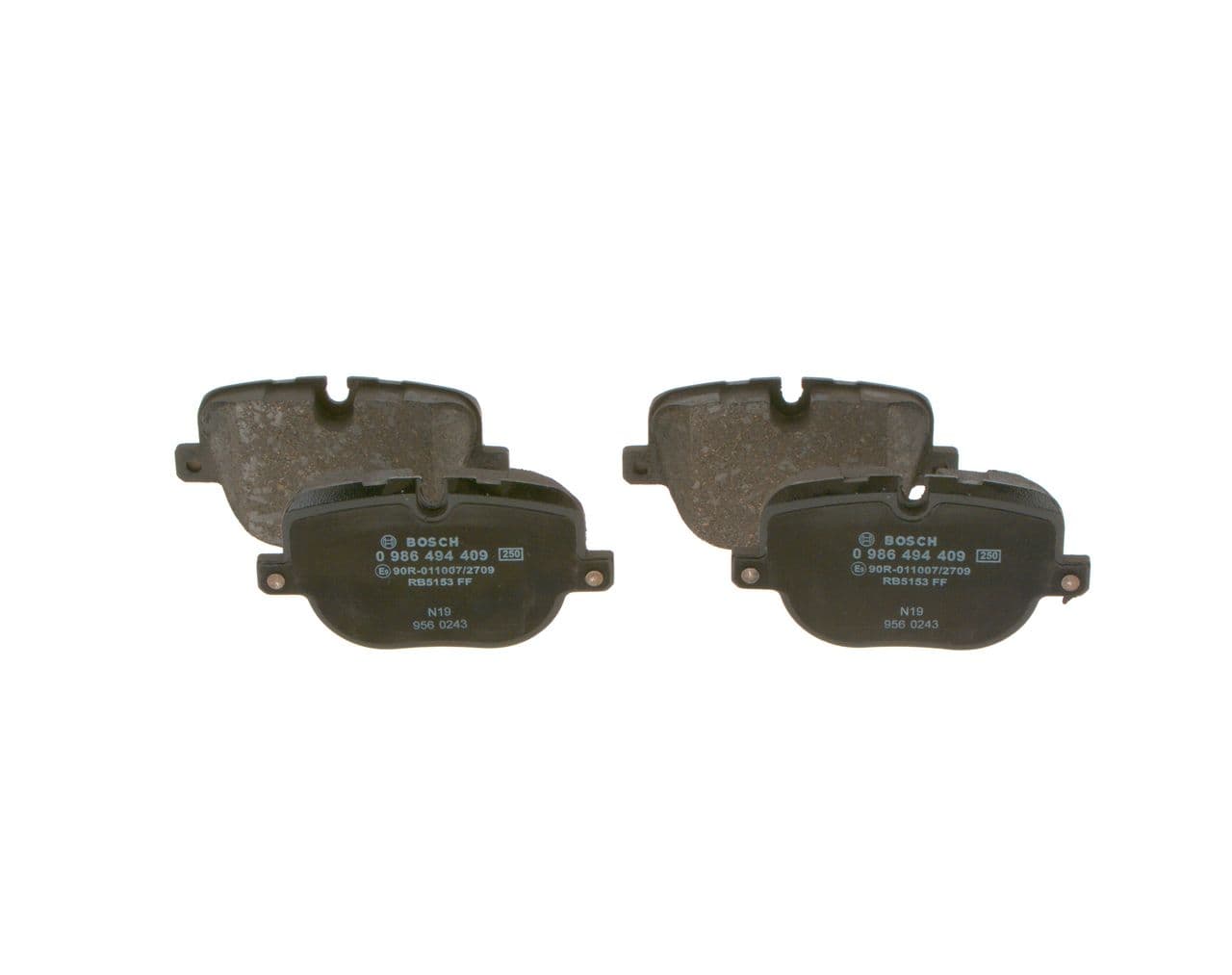 set placute frana,frana disc BOSCH 0 986 494 409