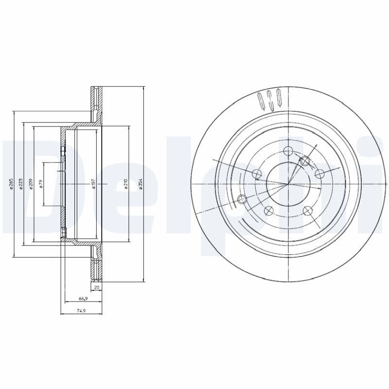Disc frana DELPHI BG4021C