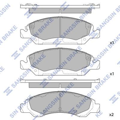 set placute frana,frana disc HI-Q SP1561