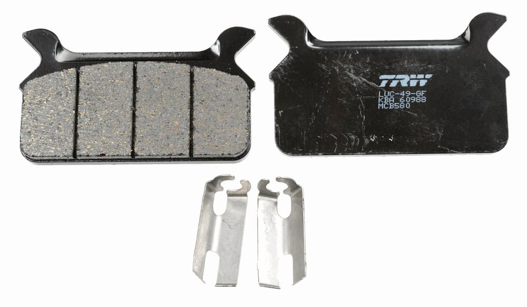 set placute frana,frana disc TRW MCB580