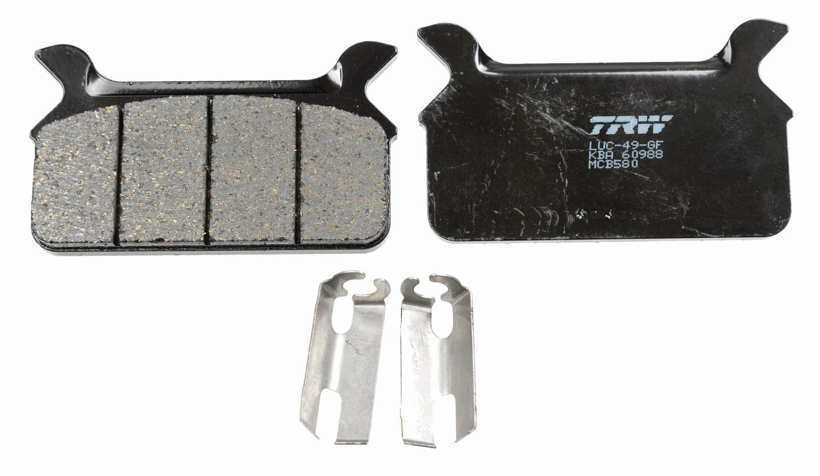 set placute frana,frana disc TRW MCB580