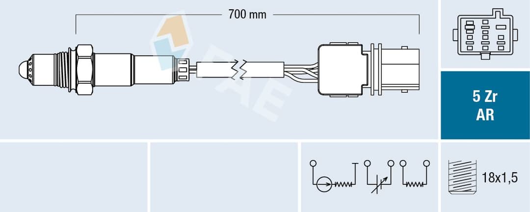 Sonda Lambda FAE 75151