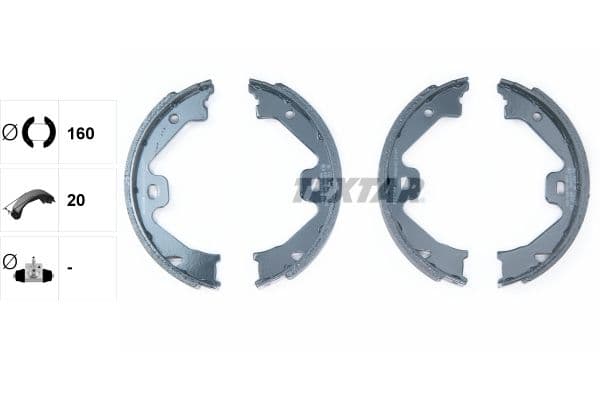Set saboti frana, frana de mana TEXTAR 91060300