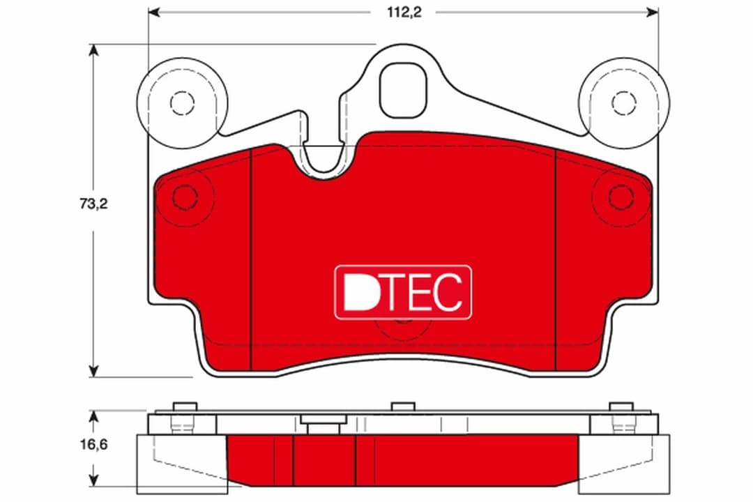 set placute frana,frana disc TRW DTEC COTEC GDB1653DTE