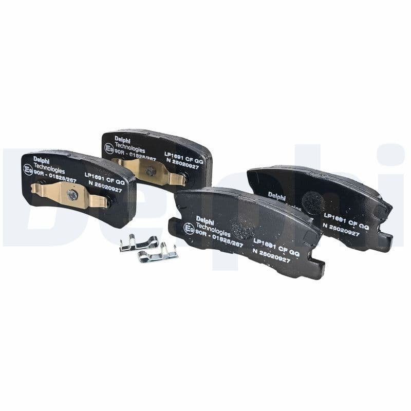 set placute frana,frana disc DELPHI LP1691