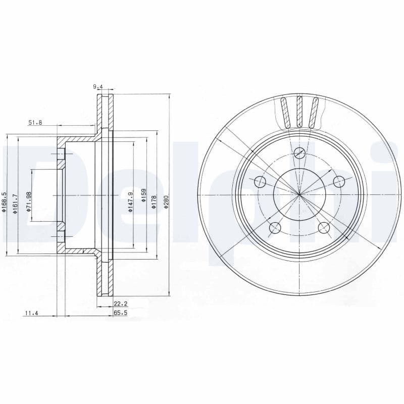 Disc frana DELPHI BG3532