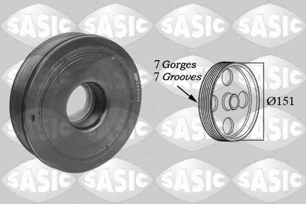 Fulie curea, arbore cotit SASIC 2154018
