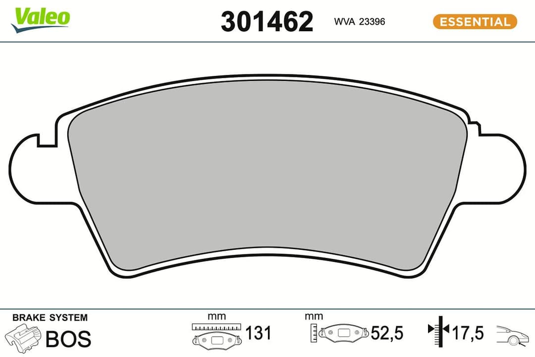 set placute frana,frana disc VALEO 301462
