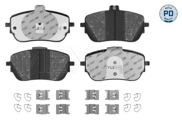 set placute frana,frana disc MEYLE -PD: Advanced performance and design. 025 229 8819/PD