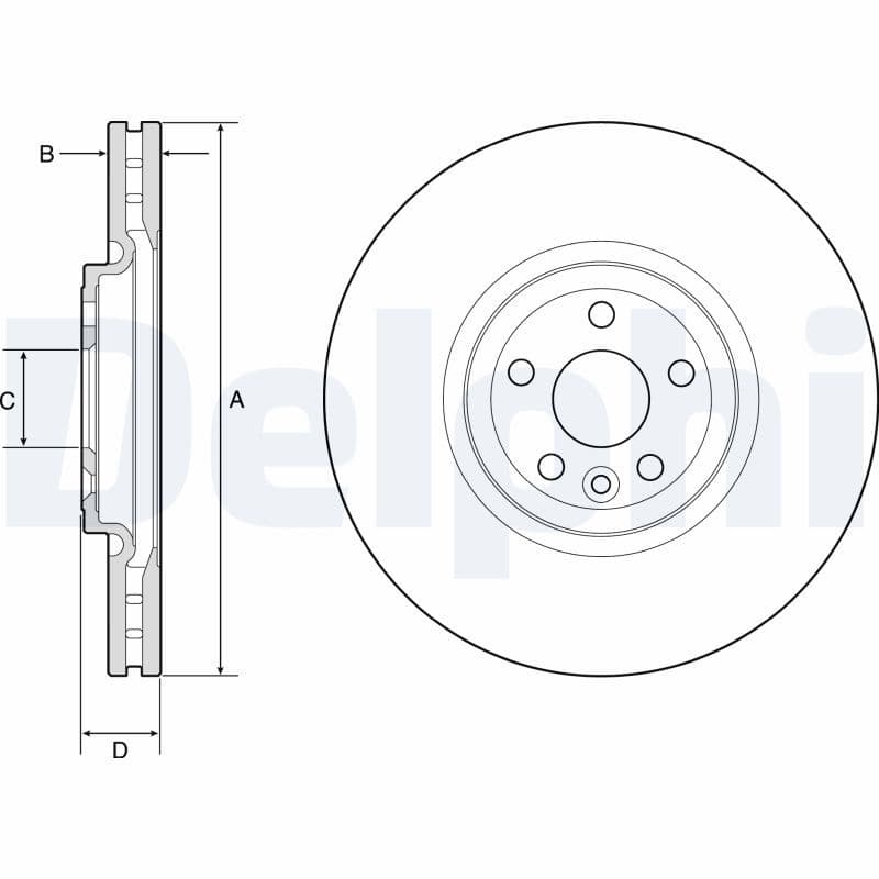 Disc frana DELPHI BG9178C
