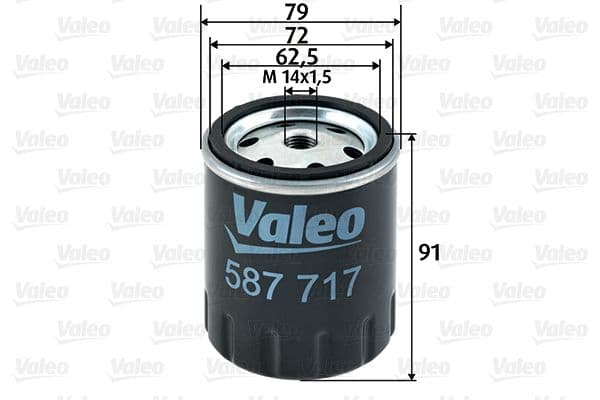 filtru combustibil VALEO 587717