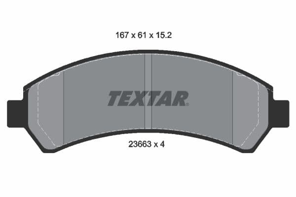 set placute frana,frana disc TEXTAR 2366301
