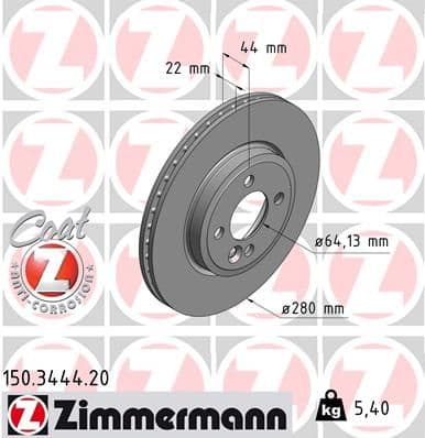 Disc frana ZIMMERMANN COAT Z 150.3444.20