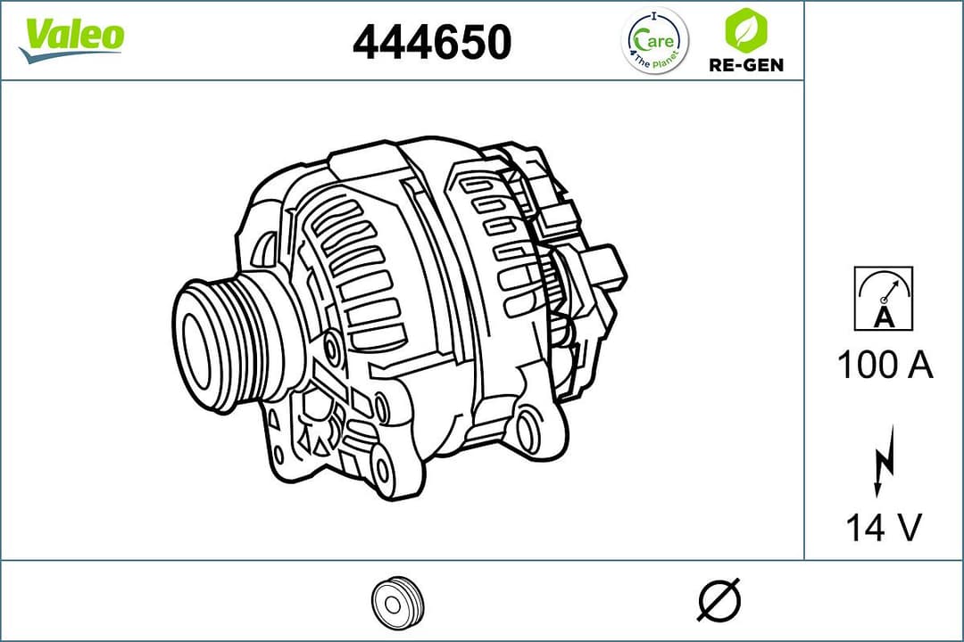 Generator / Alternator VALEO 444650