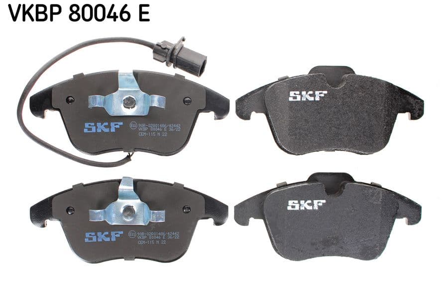 set placute frana,frana disc SKF VKBP 80046 E
