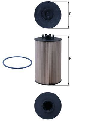 filtru combustibil MAHLE KX 657D