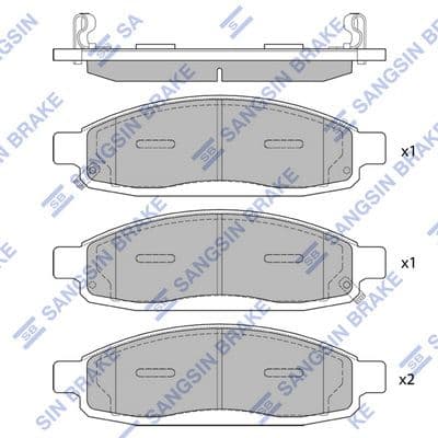 set placute frana,frana disc HI-Q SP1446