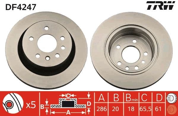 Disc frana TRW DF4247