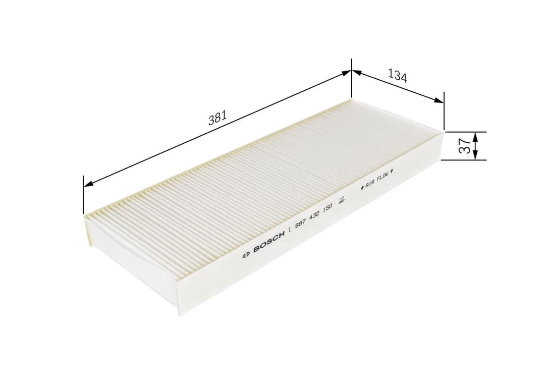 Filtru, aer habitaclu BOSCH 1 987 432 150
