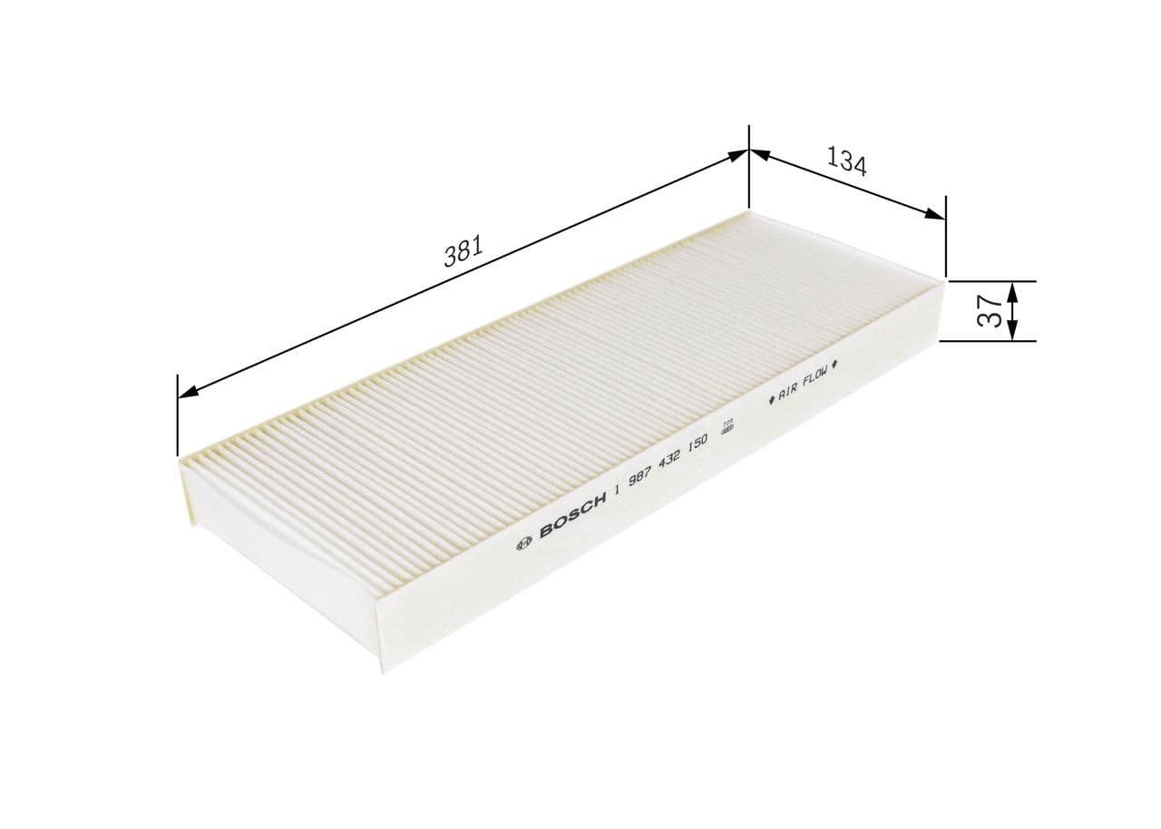 Filtru, aer habitaclu BOSCH 1 987 432 150