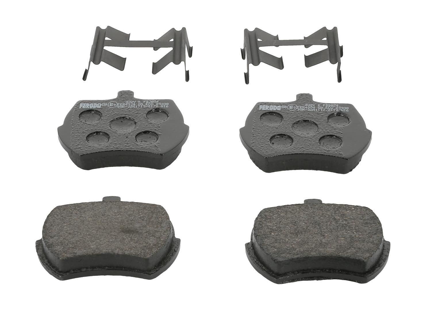 set placute frana,frana disc FERODO PREMIER ECO FRICTION FDB824