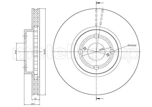 Disc frana METELLI 23-0638C