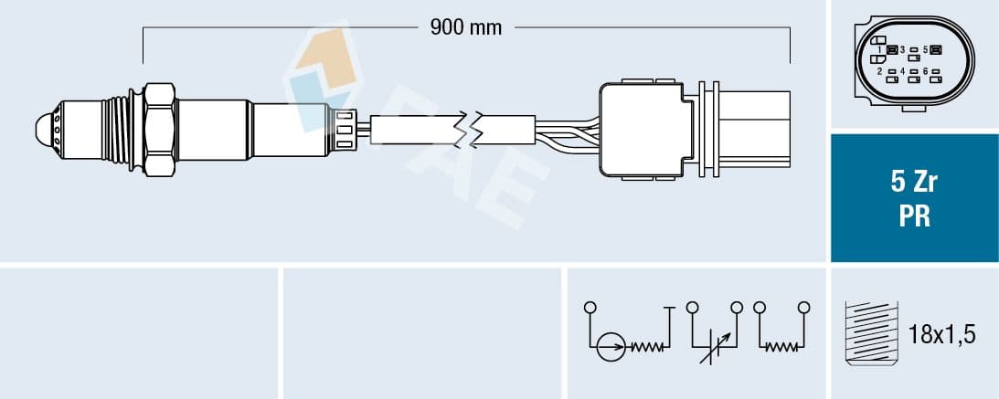 Sonda Lambda FAE 75075