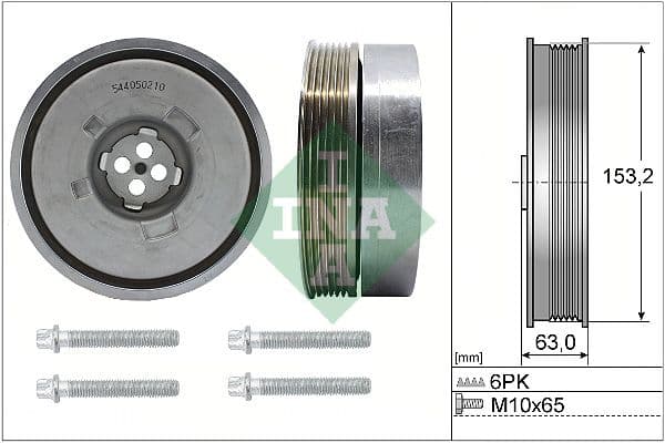Fulie curea, arbore cotit Schaeffler INA 544 0502 20