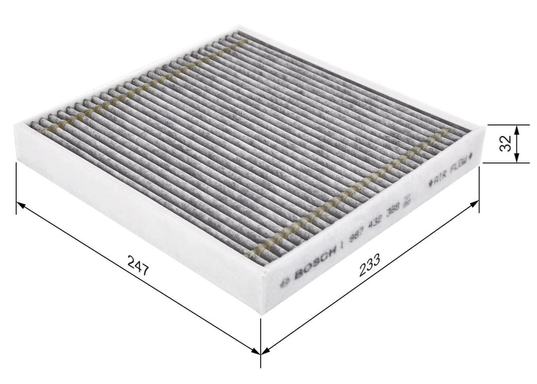 Filtru, aer habitaclu BOSCH 1 987 432 368