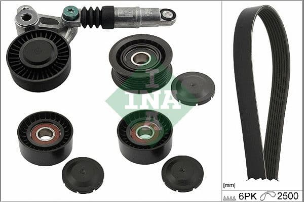 Set curea transmisie cu caneluri Schaeffler INA 529 0472 10