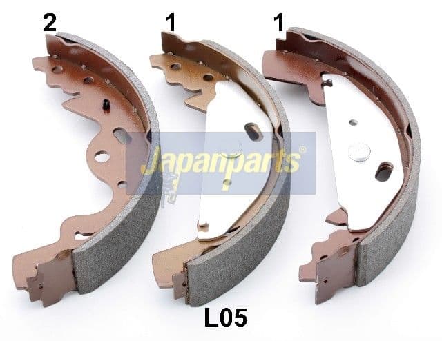 Set saboti frana JAPANPARTS GF-L05AF