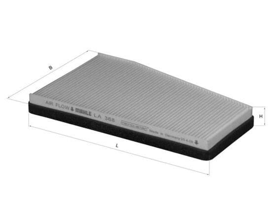 Filtru, aer habitaclu MAHLE LA 368