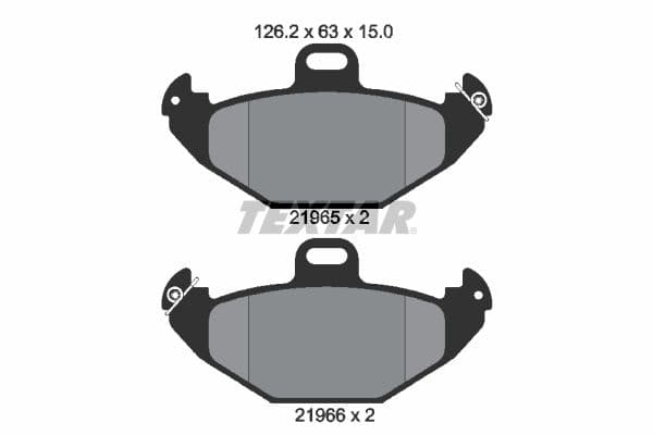 set placute frana,frana disc TEXTAR 2196502