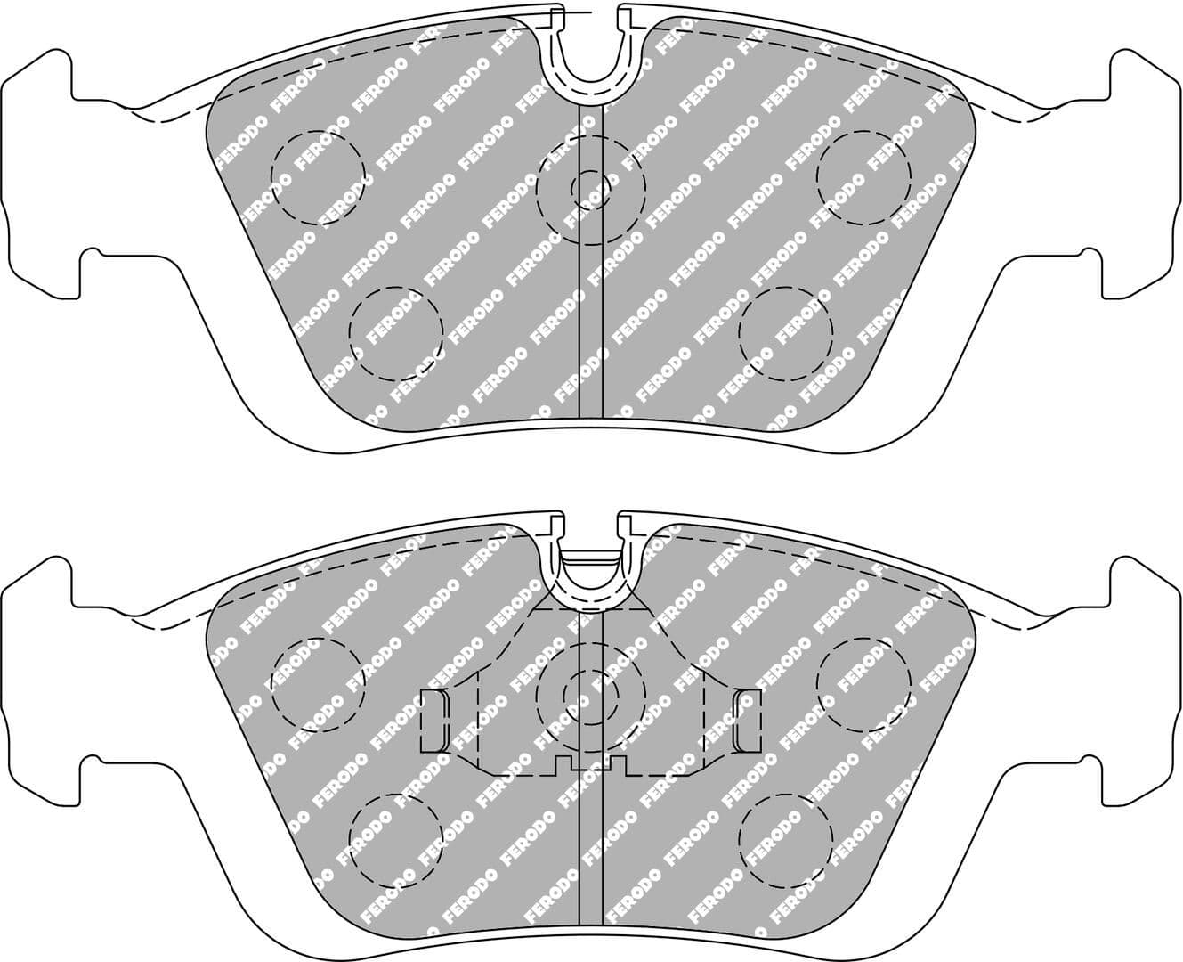 set placute frana,frana disc FERODO FCP725W