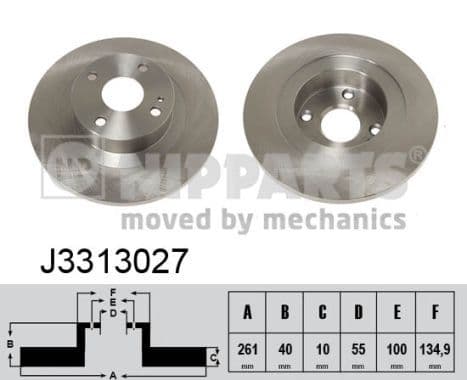 Disc frana NIPPARTS J3313027