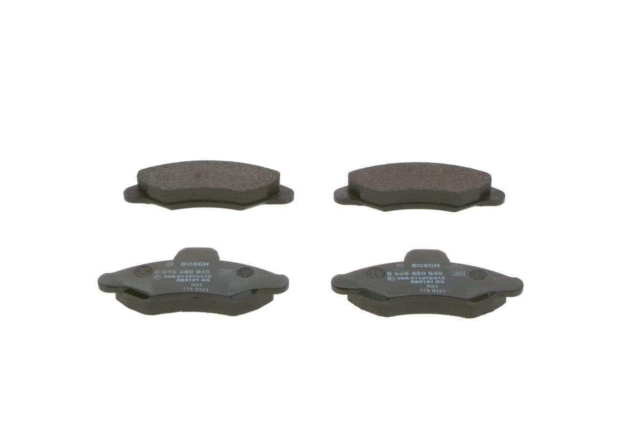 set placute frana,frana disc BOSCH 0 986 460 949