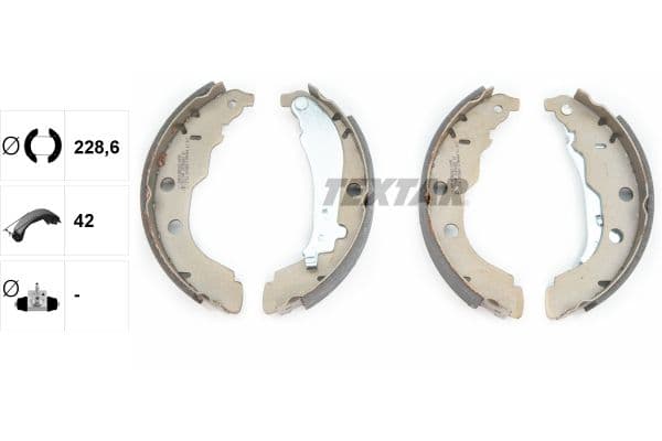 Set saboti frana TEXTAR 91052600