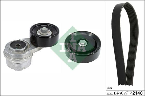 Set curea transmisie cu caneluri Schaeffler INA 529 0497 10